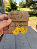 Duck crochet earrings